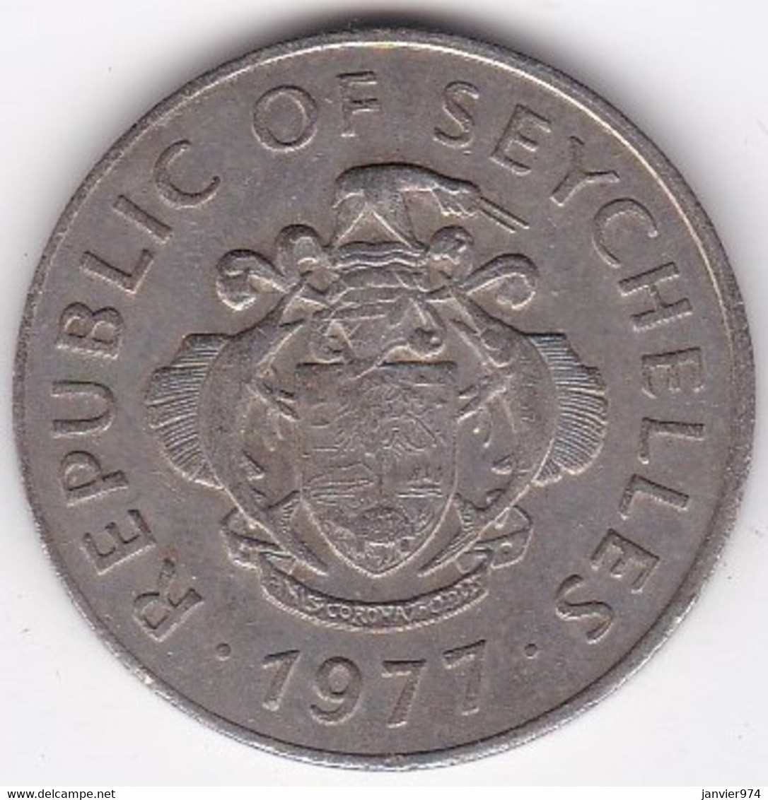 Seychelles 1 Rupee 1977. En Cupro Nickel,  KM# 35 - Seychelles