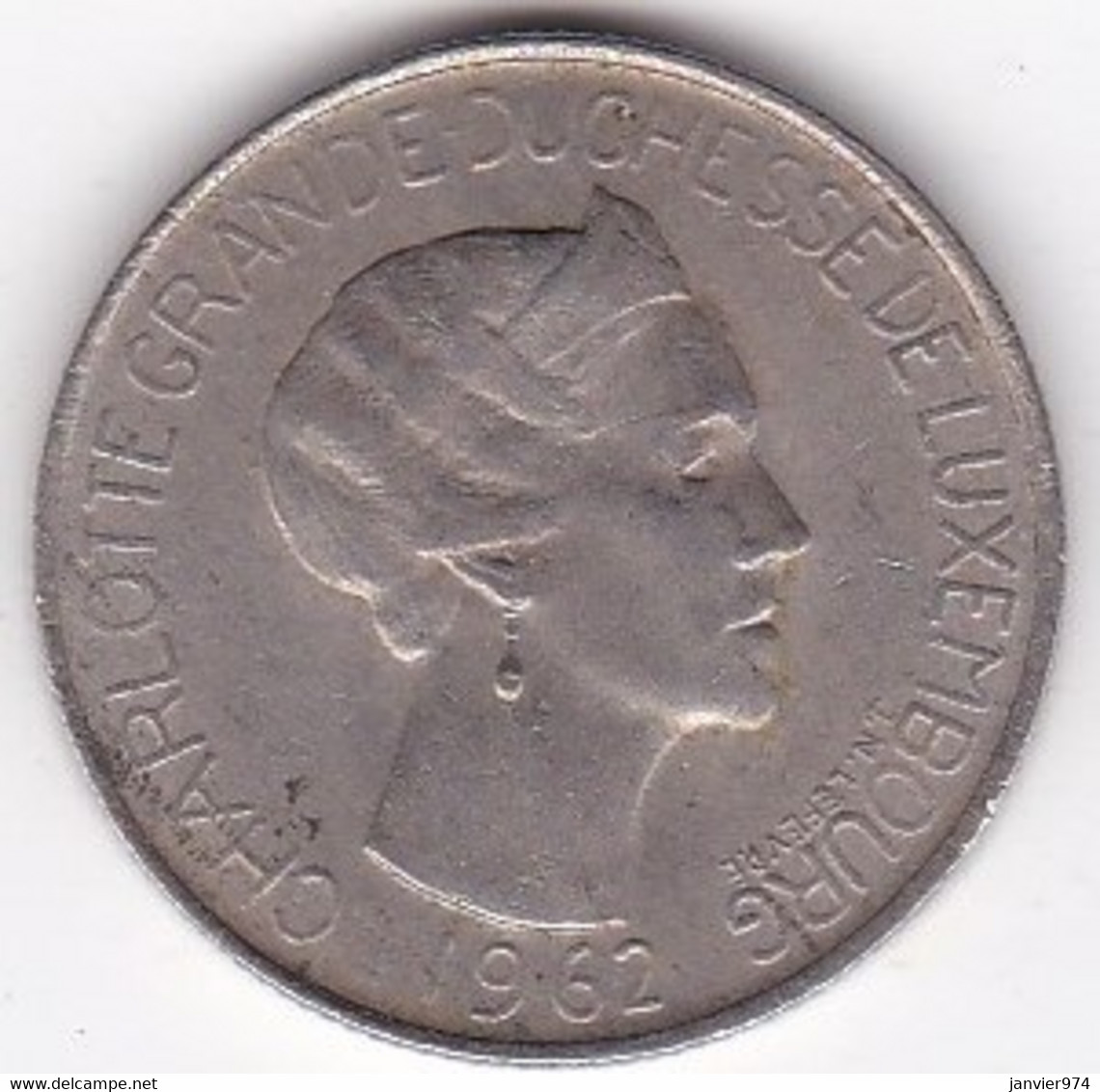 Luxembourg 5 Francs 1962 Charlotte , En Cupro Nickel , KM# 51 - Luxemburg