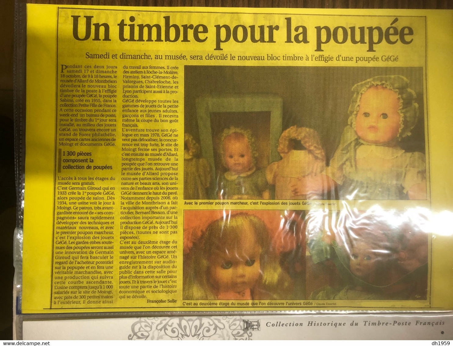 COLLECTION POUPEES POUPEE DOLL DOLLS PUPPE PUPPEN MONTBRISON MUSEE ALLARD - Puppen