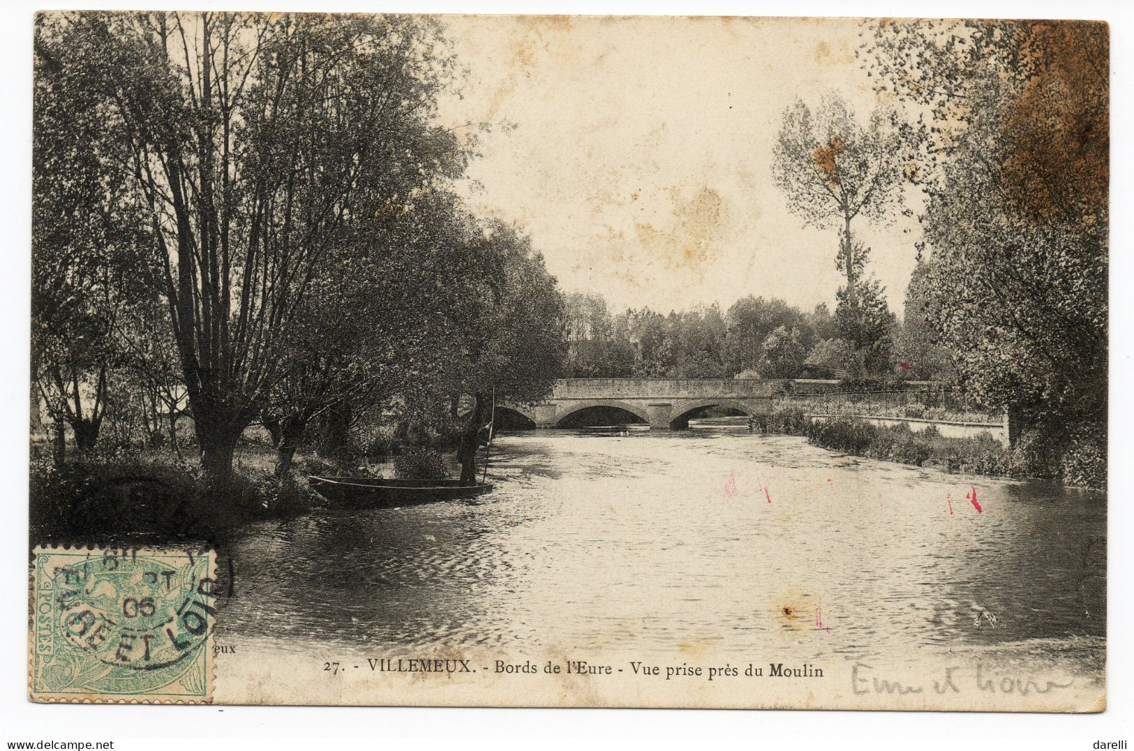 CP 28 - Villemeux - Bord De L'Eure  - Vue Prise Du Moulin - Villemeux-sur-Eure