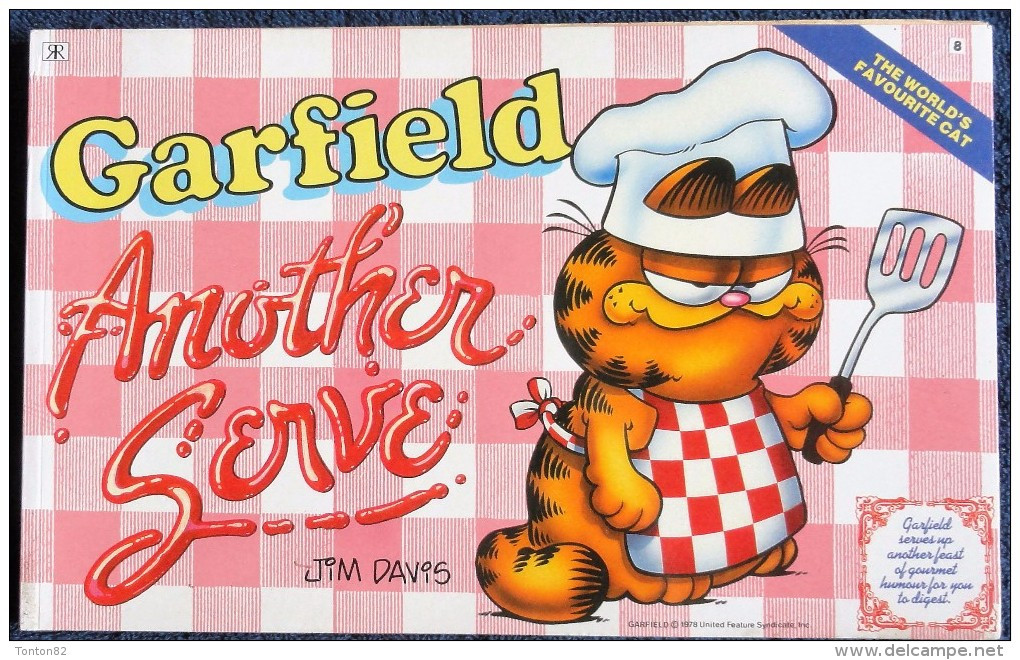 Jim Davis - GARFIELD - The World's Favourite Cat N° 8 - Another Serve - Ravette Books - ( 1989 ) . - British Comic Books