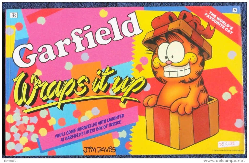 Jim Davis - GARFIELD - The World's Favourite Cat N° 9 - Wraps It Up - Ravette Books - ( 1988 ) . - Brits Stripboeken