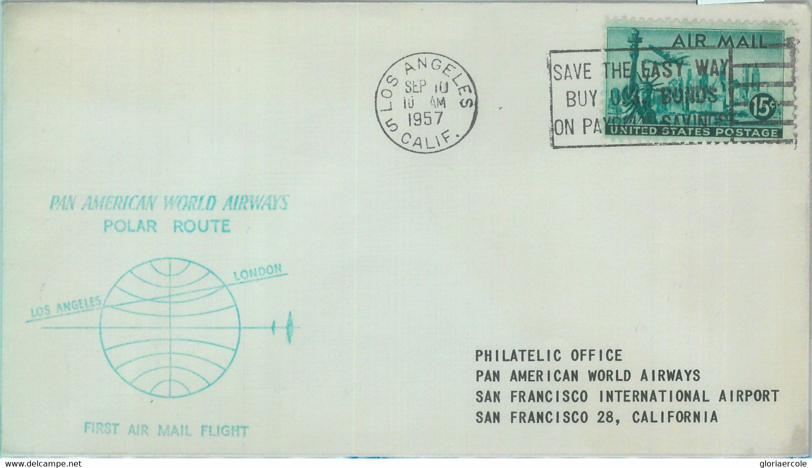 87447 - USA - Postal History - STATIONERY COVER: First Polar Flight - 1957 - Sonstige & Ohne Zuordnung