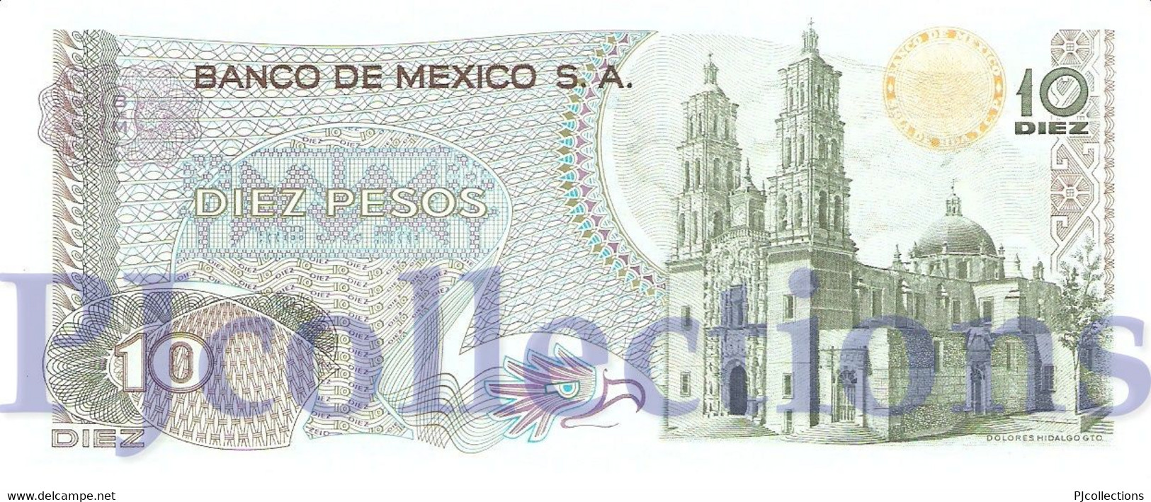 LOT MEXICO 10 PESOS 1971 PICK 63d UNC X 5 PCS - Mexico