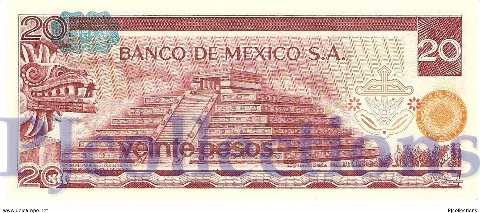 MEXICO 20 PESOS 1977 PICK 64d UNC - Mexico