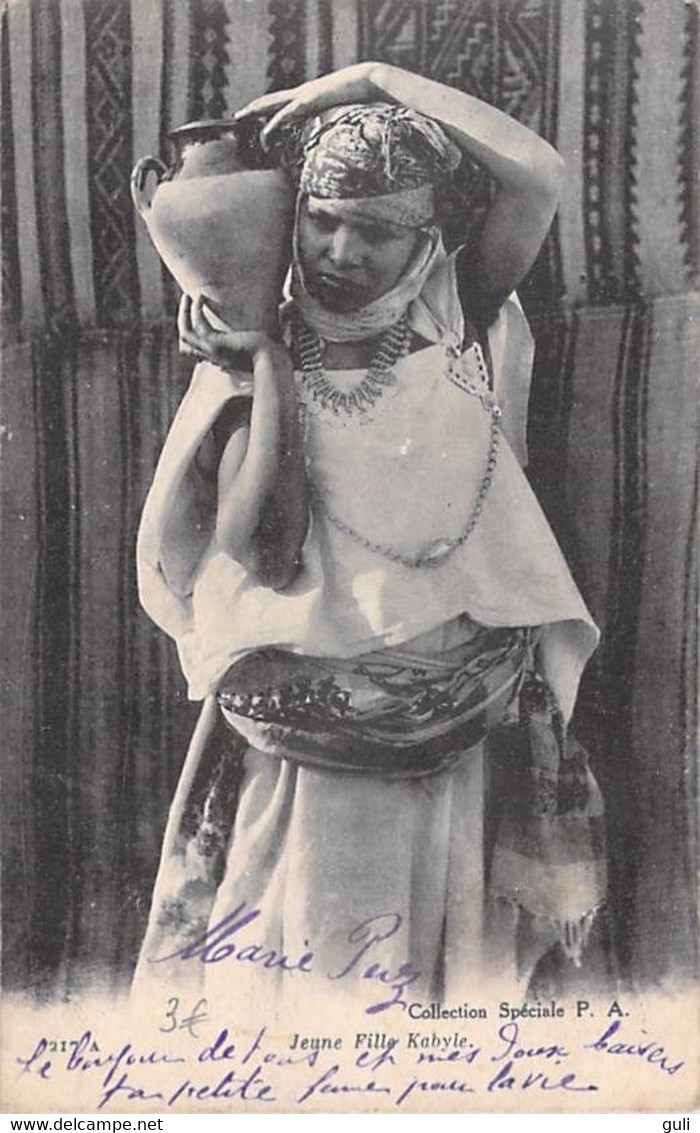 Algérie > Jeune Fille Kabyle ( Femme  Mode Costume Bijoux Poterie) Collection Spéciale P.A *PRIX FIXE - Femmes