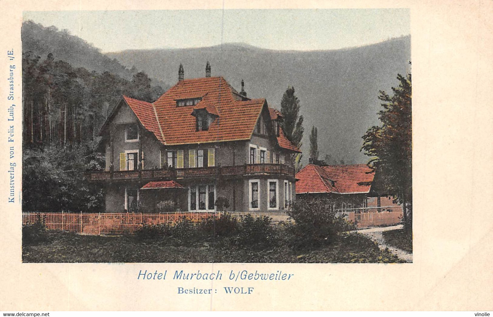 22-4700 :  MURBACH. GRUSS AUS. SOUVENIR DE. HOTEL WOLF - Murbach