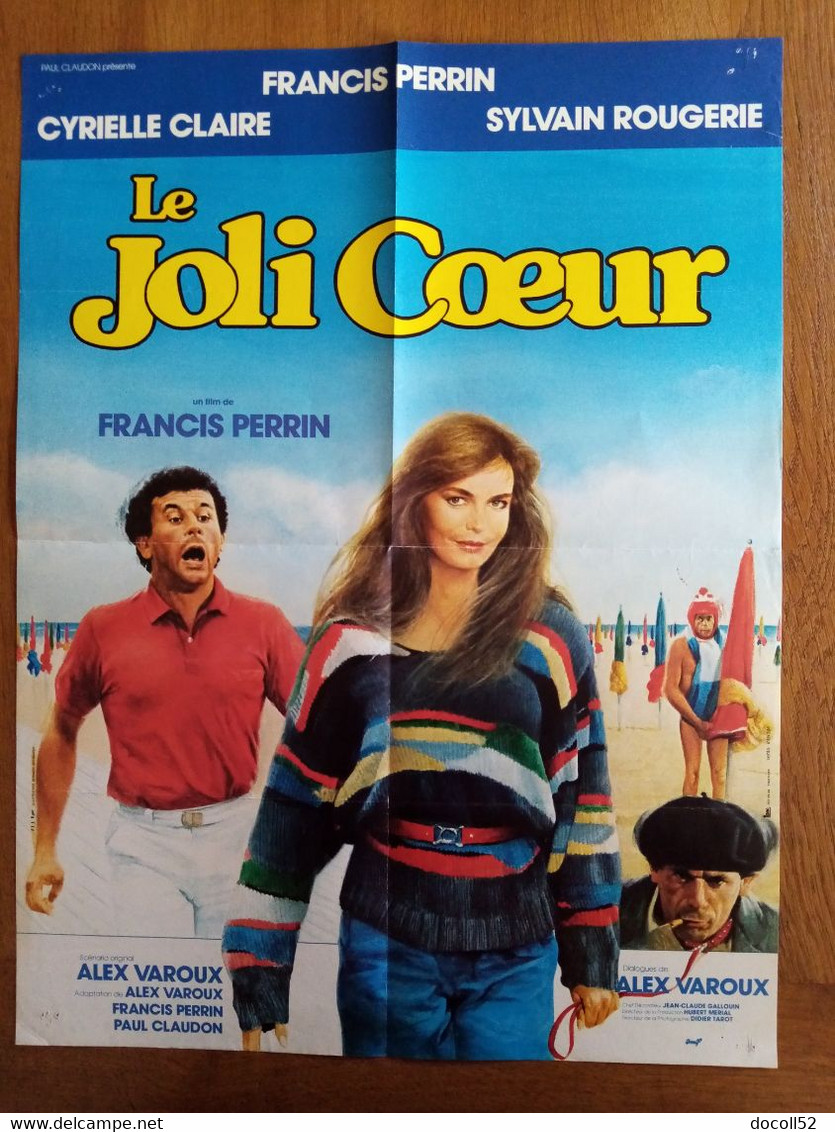 AFFICHE CINEMA ORIGINALE FILM LE JOLI COEUR 1984 FRANCIS PERRIN CYRIELLE CLAIR 51.7CMX39.1CM DE FRANCIS PERRIN - Affiches & Posters