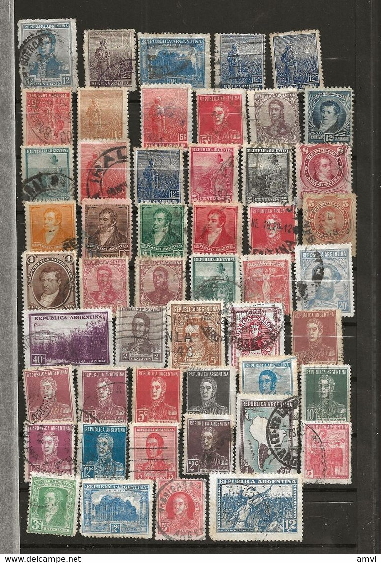 22-10-3121  Lot De  Timbres Argentine - Collections, Lots & Series
