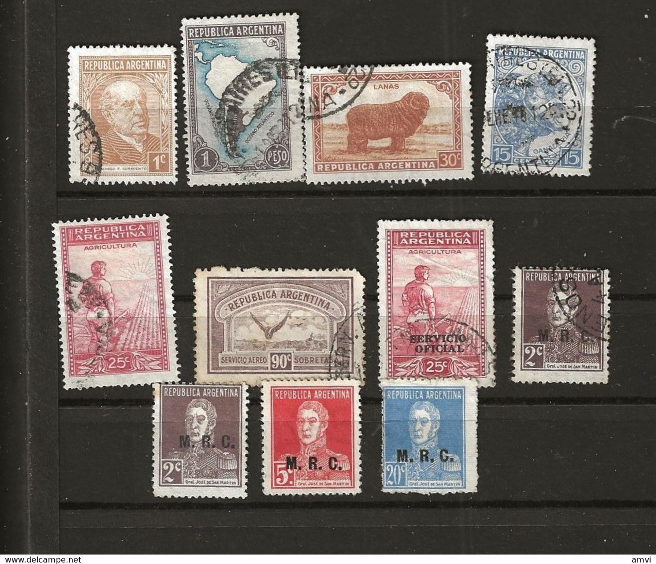 22-10-3121  Lot De  Timbres Argentine - Collections, Lots & Series