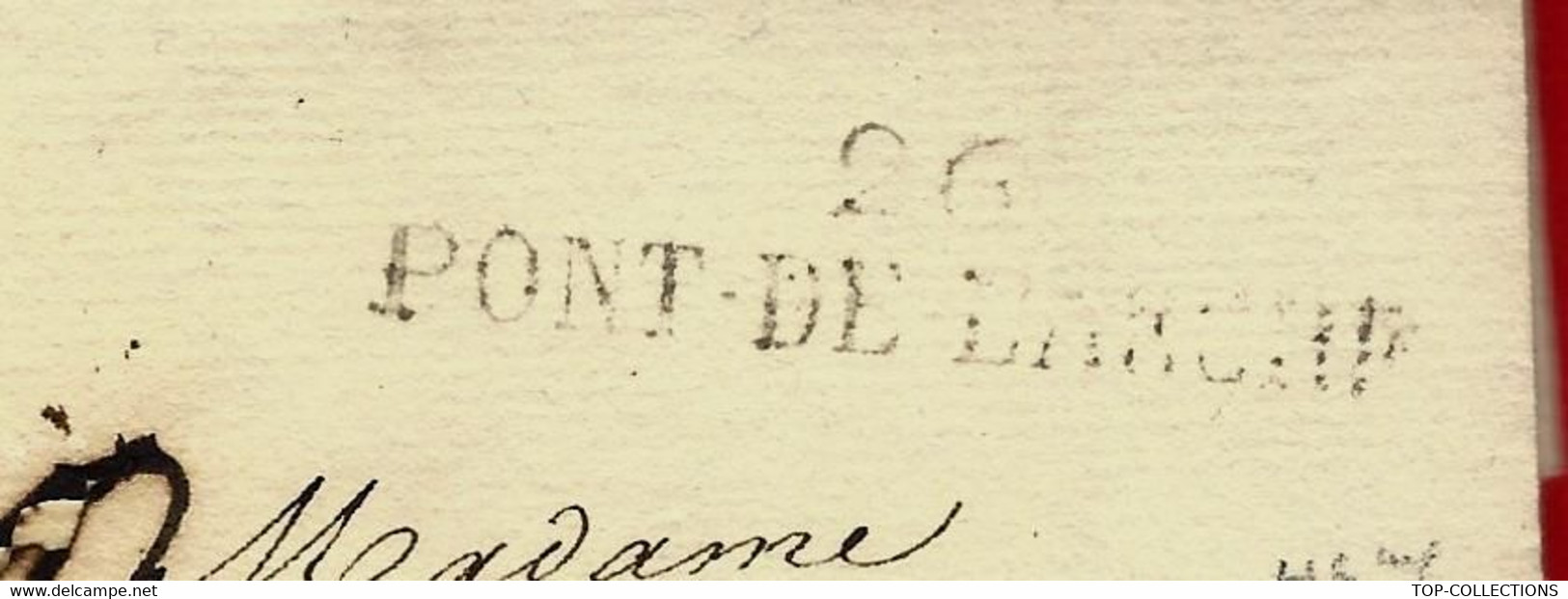 1824 De Paris Marque Postale « 26 PONT DE L’ARCHE » Fonderie De Romilly Sur Andelle  Eure Pour LeCouteulx Rouen V.HISTOR - Historische Dokumente