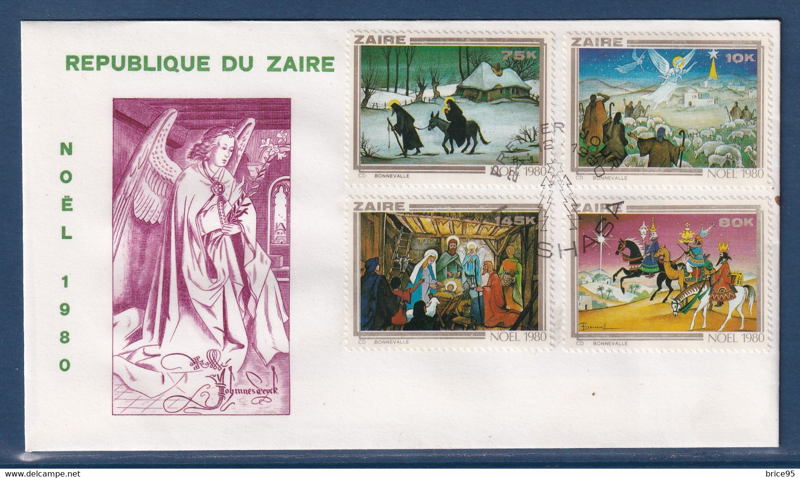 ⭐ Zaïre - FDC - Premier Jour - Noel - 1980 ⭐ - 1980-1989