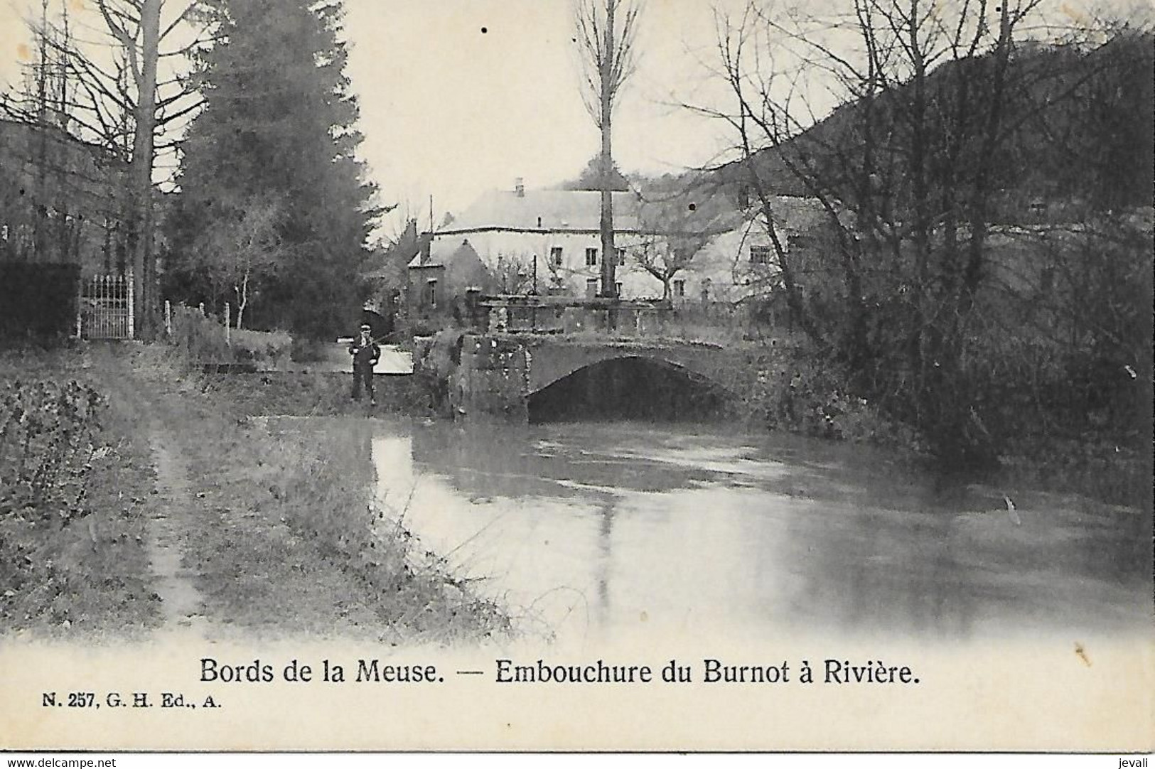 CPA / AK / PK -  RIVIÈRE  Embouchure Du Burnot  -  Bord De La Meuse - Philippeville