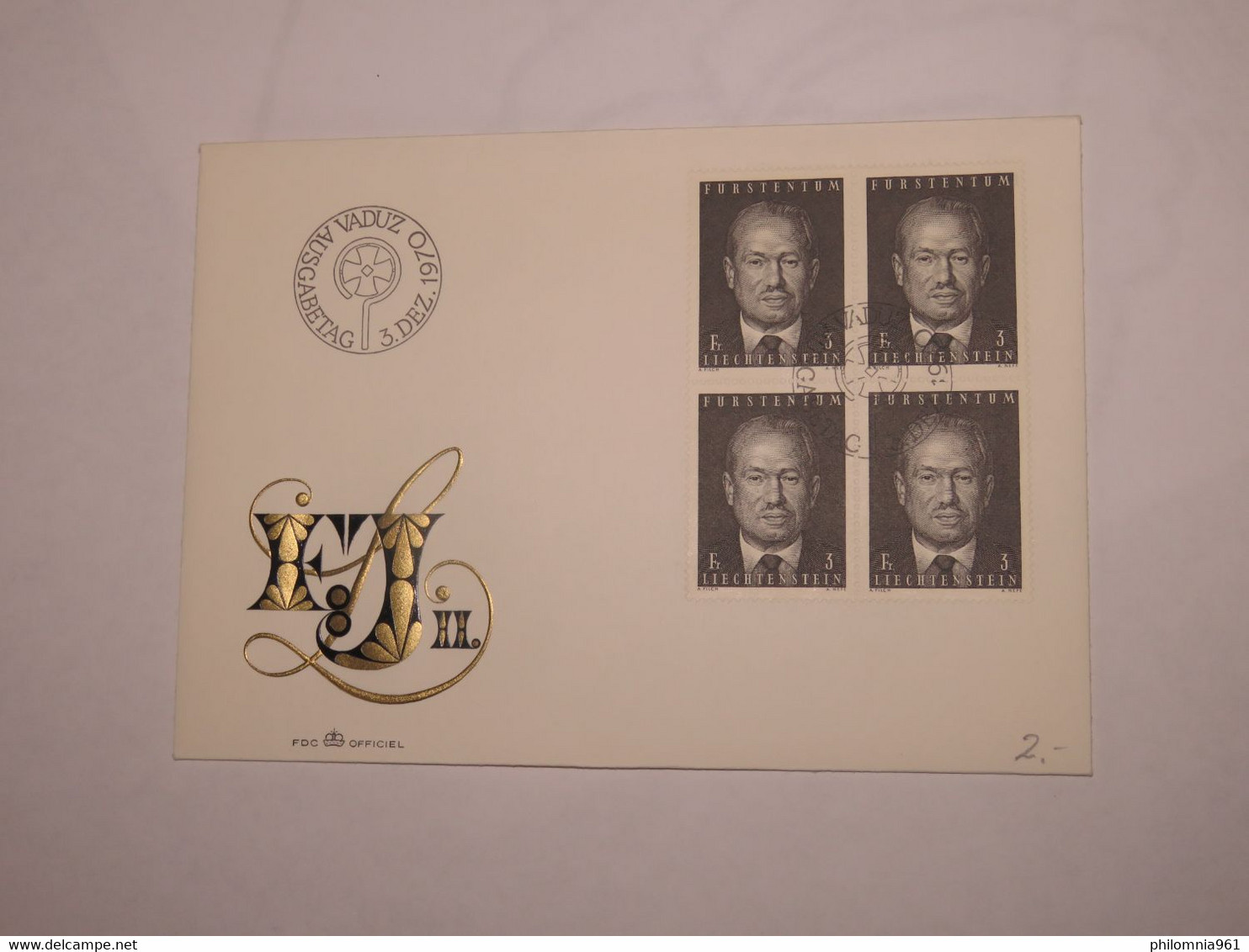 LIECHTENSTEIN FDC 1970 - Other & Unclassified