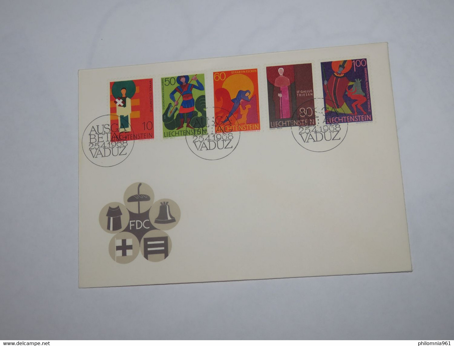 LIECHTENSTEIN FDC 1968 - Andere & Zonder Classificatie