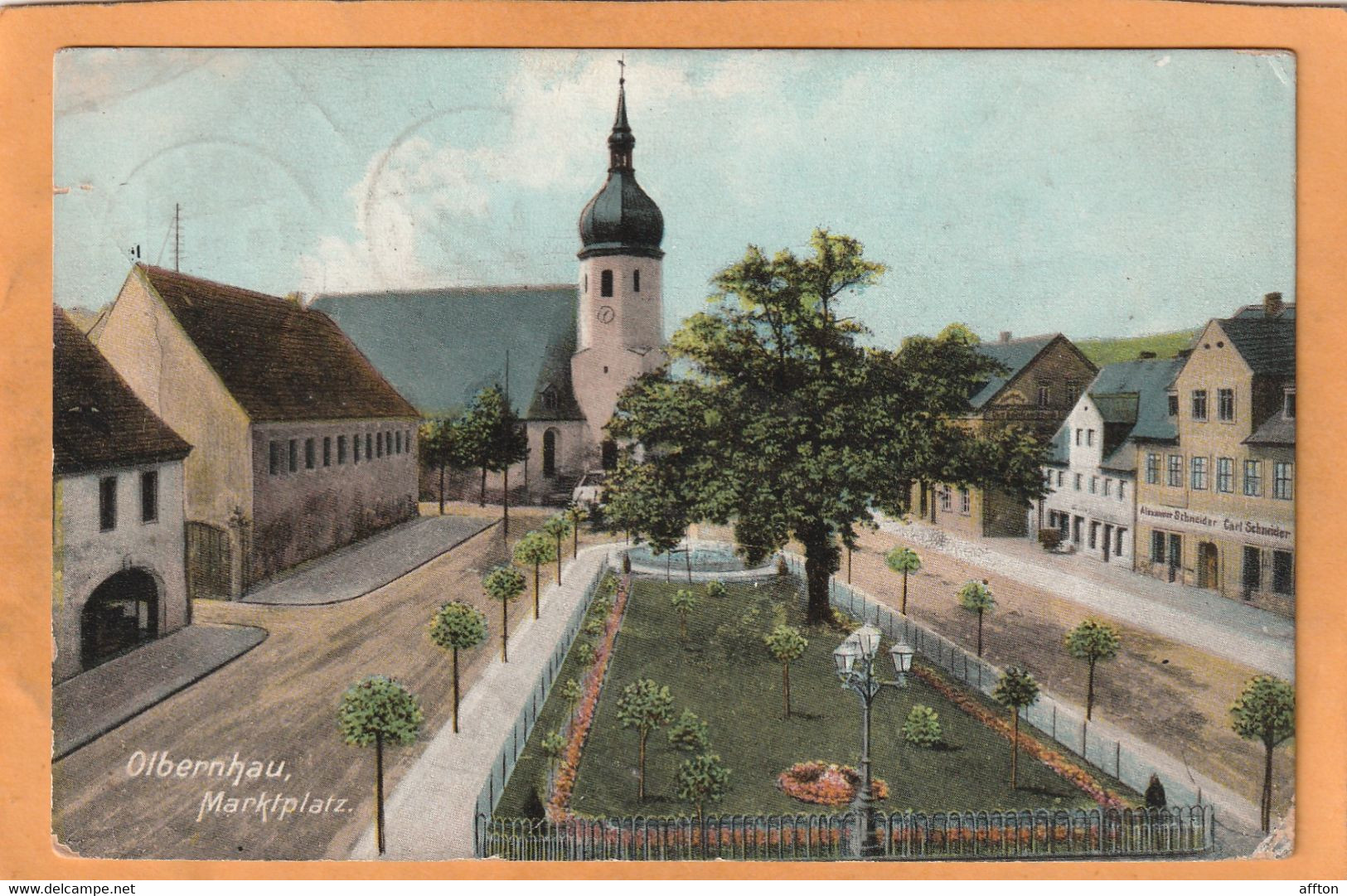 Olbernhau Germany 1909 Postcard - Olbernhau