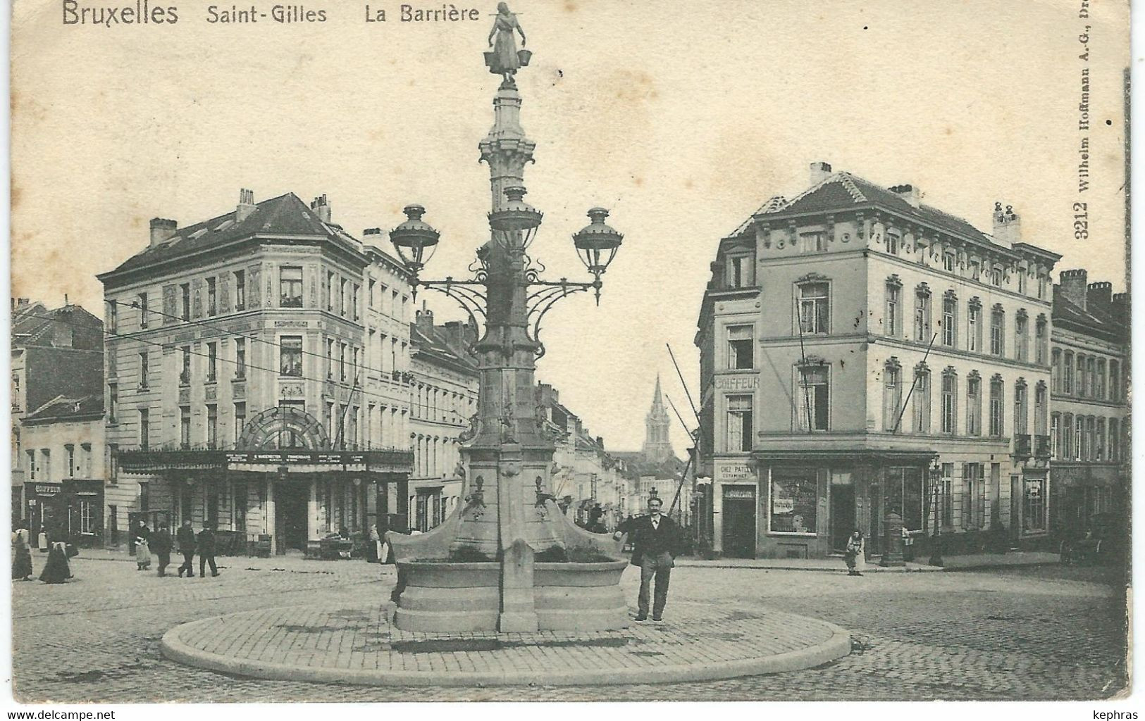 BRUXELLES - SAINT-GILLES : La Barrière - RARE VARIANTE - Cachet De La Poste 1909 - St-Gillis - St-Gilles