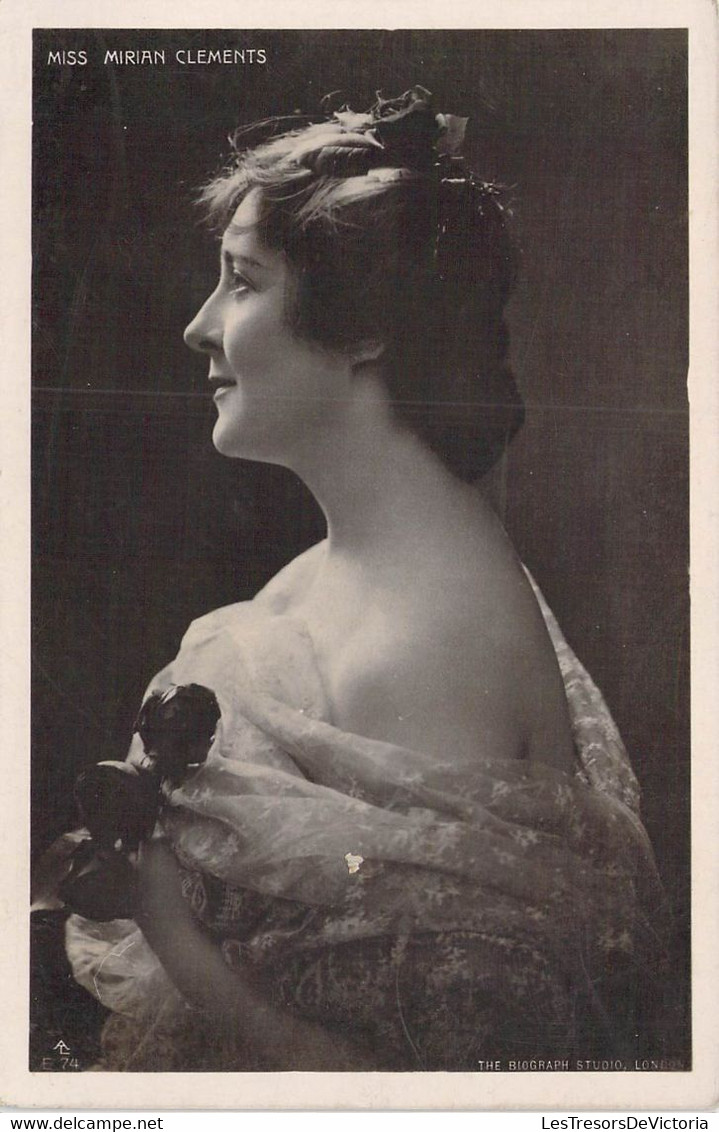 CPA Célébrité - Miss Mirian Clements - Comédienne - 1908 - Beroemde Vrouwen