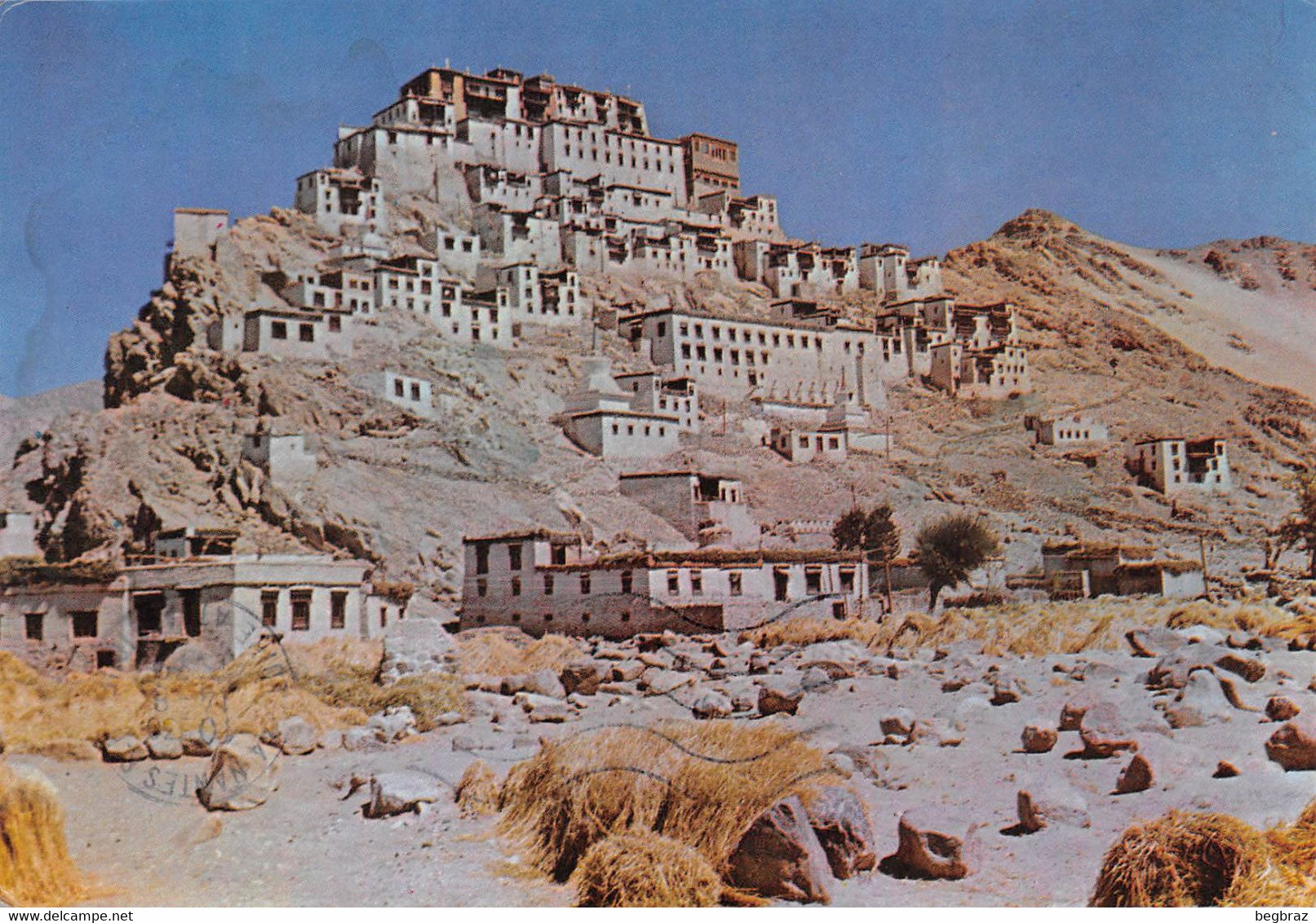 LADAKH   THIKSEY GONPA   CACHET TIMBRE - Tíbet