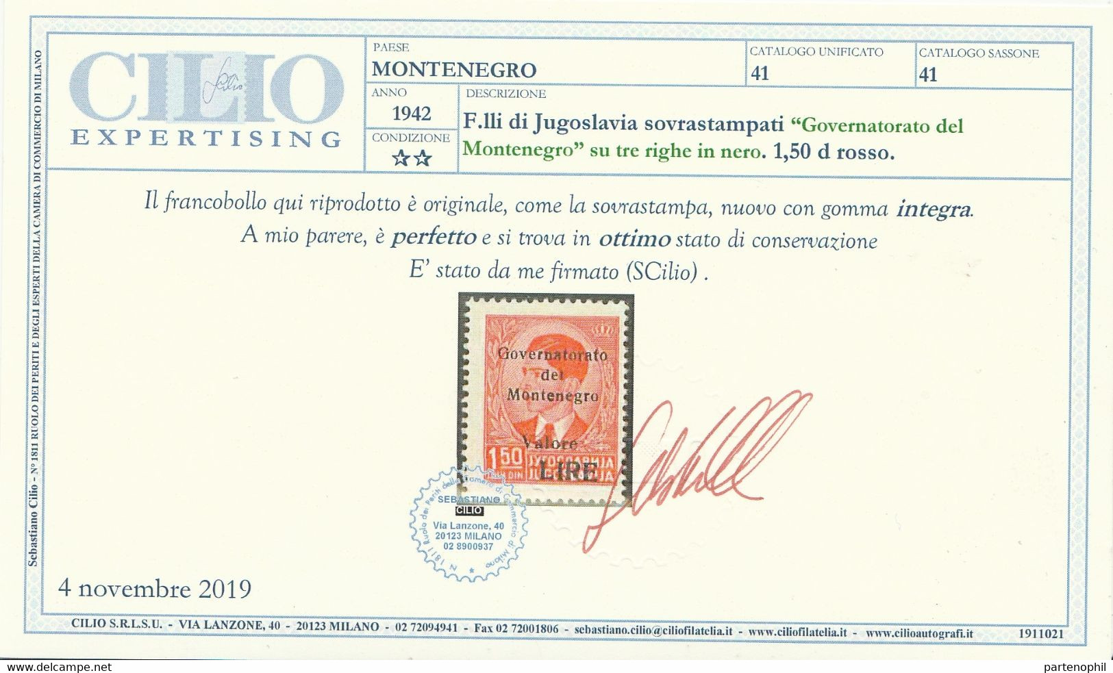 252 Montenegro  1942 - Francobolli Di Jugoslavia Re Pietro Con Soprastampa “Montenegro” N. 40/48. MNH - Montenegro