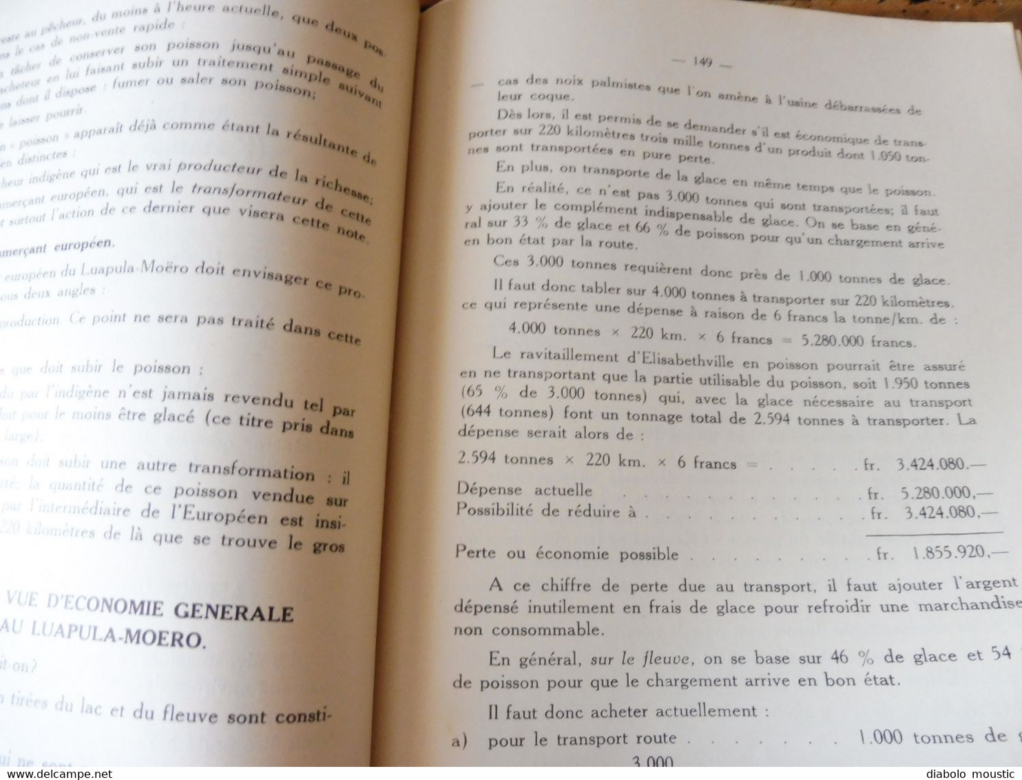 1950  Conférence Piscicole Anglo-Belge (pour une bonne production de poissons)- Elisabethville (Congo Belge)   bilingue