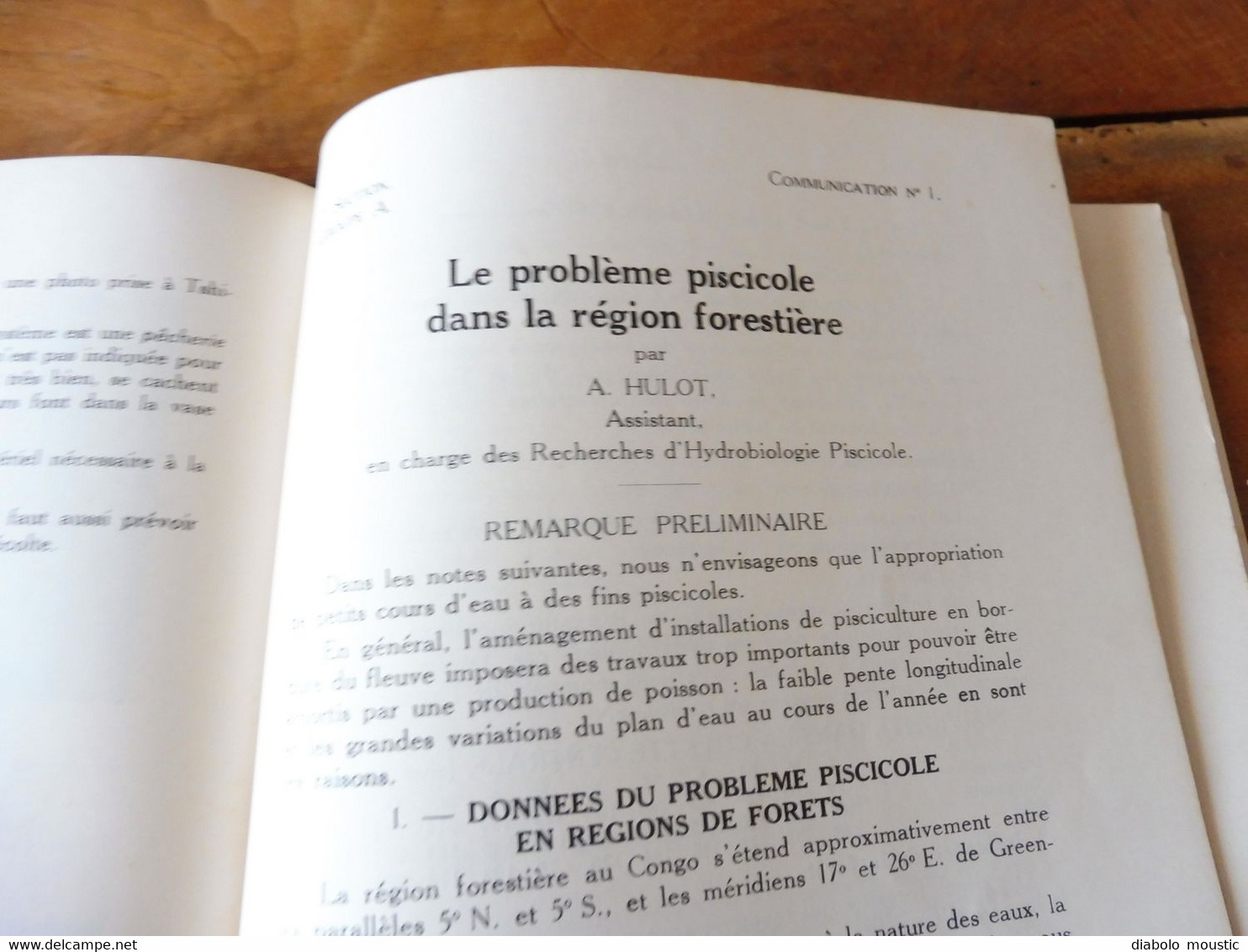 1950  Conférence Piscicole Anglo-Belge (pour une bonne production de poissons)- Elisabethville (Congo Belge)   bilingue