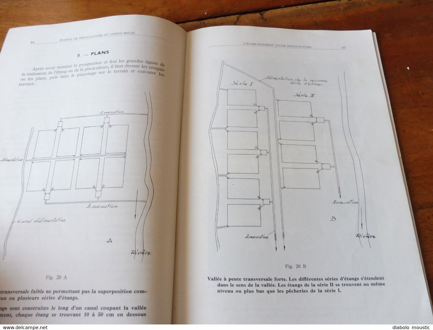 1950  La Construction d'Etangs de Pisciculture au Congo Belge  par A. F. de Bont ,  (Recherches piscicoles)