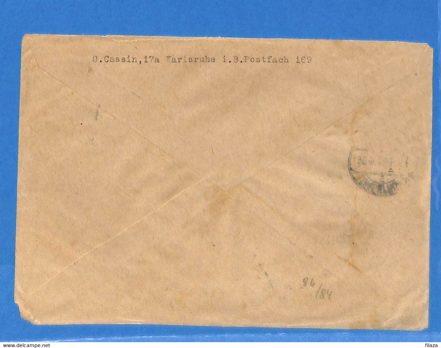 Allemagne Bizone 1946 Lettre Einschreiben De Karlsruhe (G10112) - Autres & Non Classés