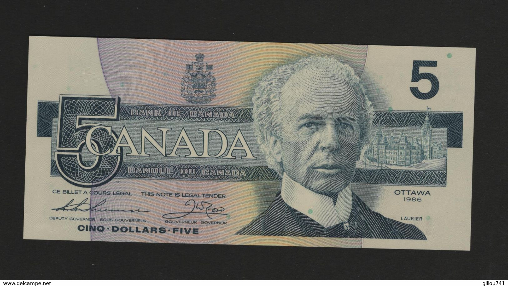 Canada, 5 Dollars, 1986-1991 Issue - Canada