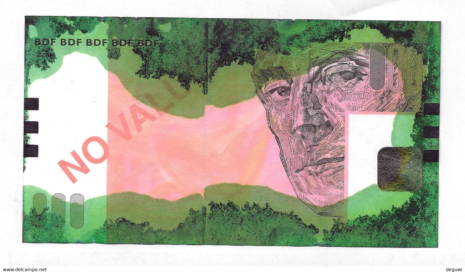 Test Note "OBERTHUR/BDF 50 Euro" Testnote, RRRRR, Used, Echantillon, Euro Size, RAVEL # 3 - Fiktive & Specimen