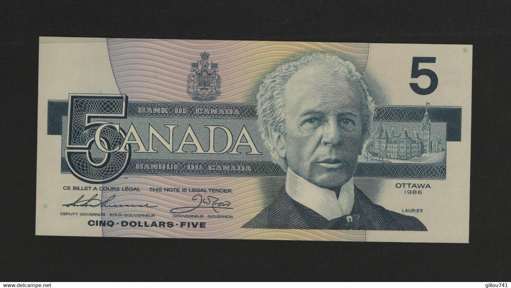 Canada, 5 Dollars, 1986-1991 Issue - Canada