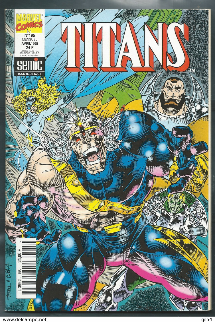 Titans N°195 Excalibur - Blackwulf - Force Works De 1995  TBE   - Fau 14602 - Titans