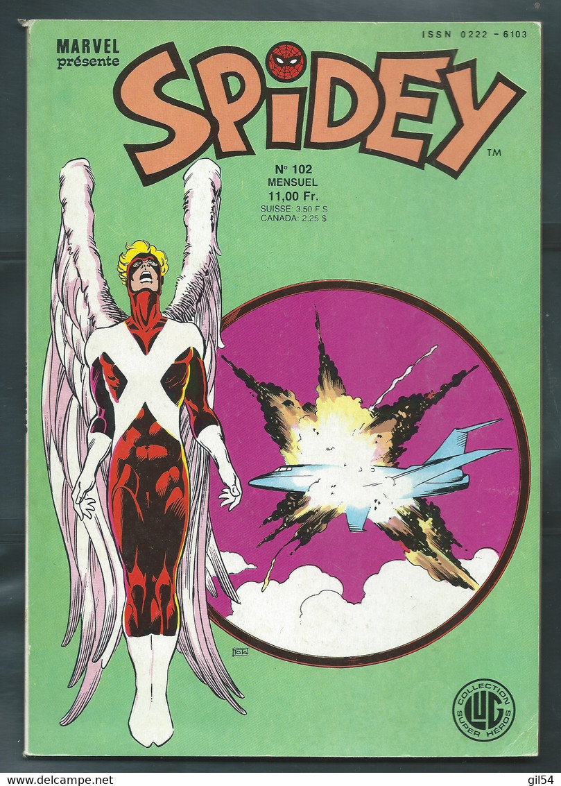 Spidey N° 102 - Editions Lug à Lyon - Juillet 1988  TBE   - Fau 14603 - Spidey
