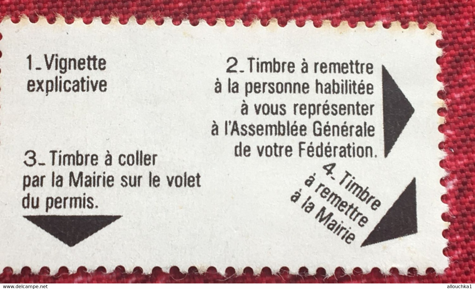 Vignette-☛Fédération Départementale Chasseurs Vote Pour AG  -☛Erinnophilie,Stamp,Timbre,Sticker-Aufkleber-Bollo-Viñeta - Sports