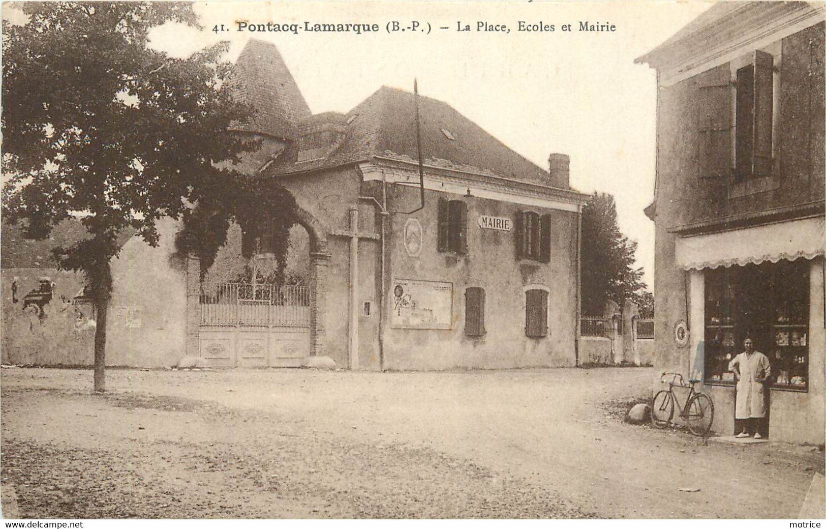 PONTACQ LAMARQUE - La Place, écoles Et Mairie. - Pontacq