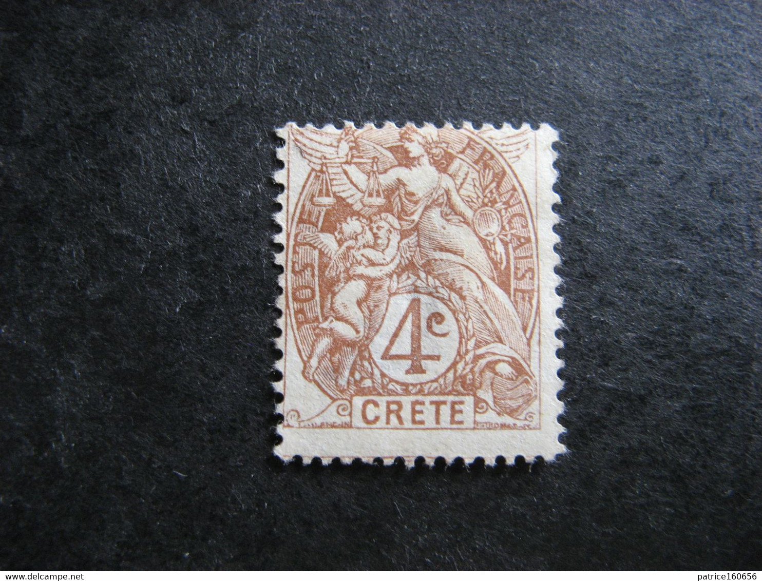 Crête: N° 4, NSG. - Unused Stamps