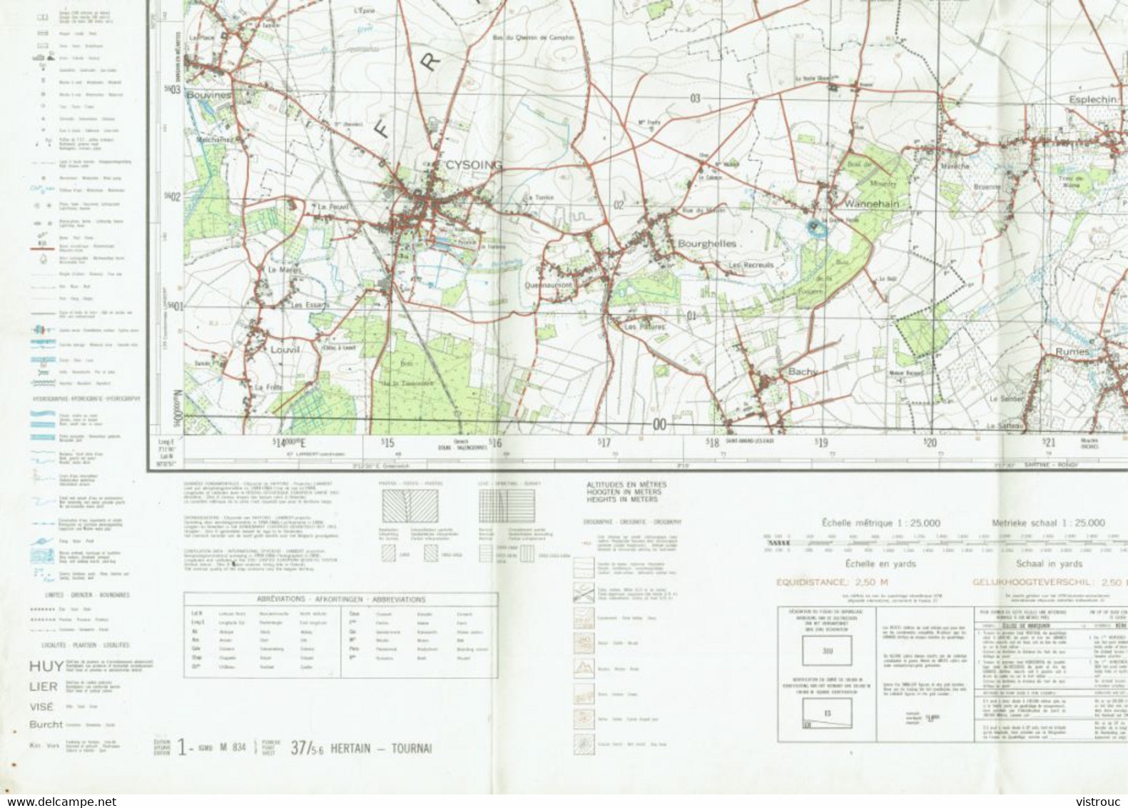 Institut Géographique Militaire Be - "MOL - NEERPELT" - N° 9/7-8 - Edition: 1973 - Echelle 1/25.000 - Cartes Topographiques