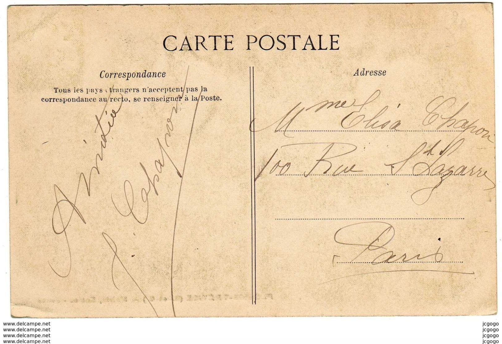 PLESSIS-TRÉVISE.  Mairie, Ecoles  Poste Carte écrite En 1905  2 Scans  TBE - Le Plessis Trevise