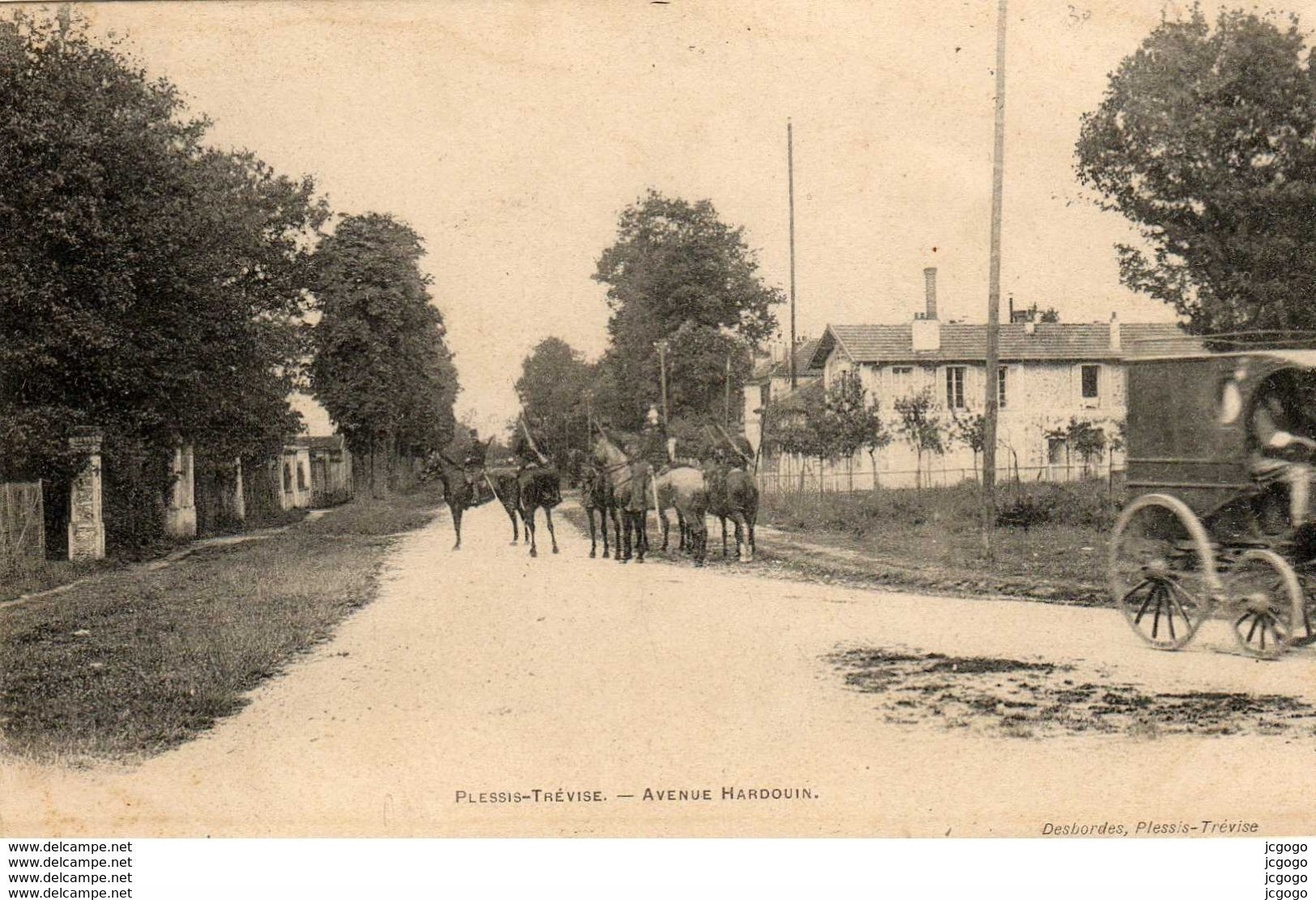 PLESSIS-TRÉVISE.  Avenue Hardouin     2 Scans  TBE - Le Plessis Trevise