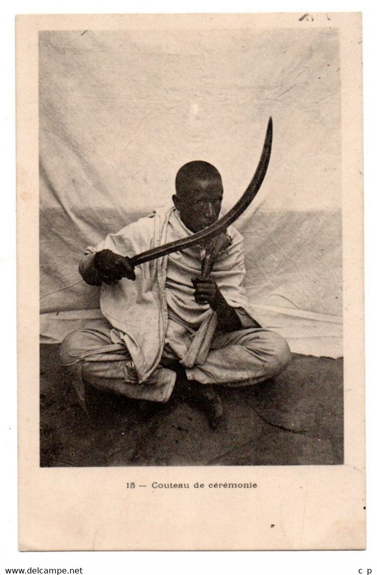 Ethiopie - Couteau De Ceremonie -  Sabre - 15 - CPA°Bt - Ethiopie