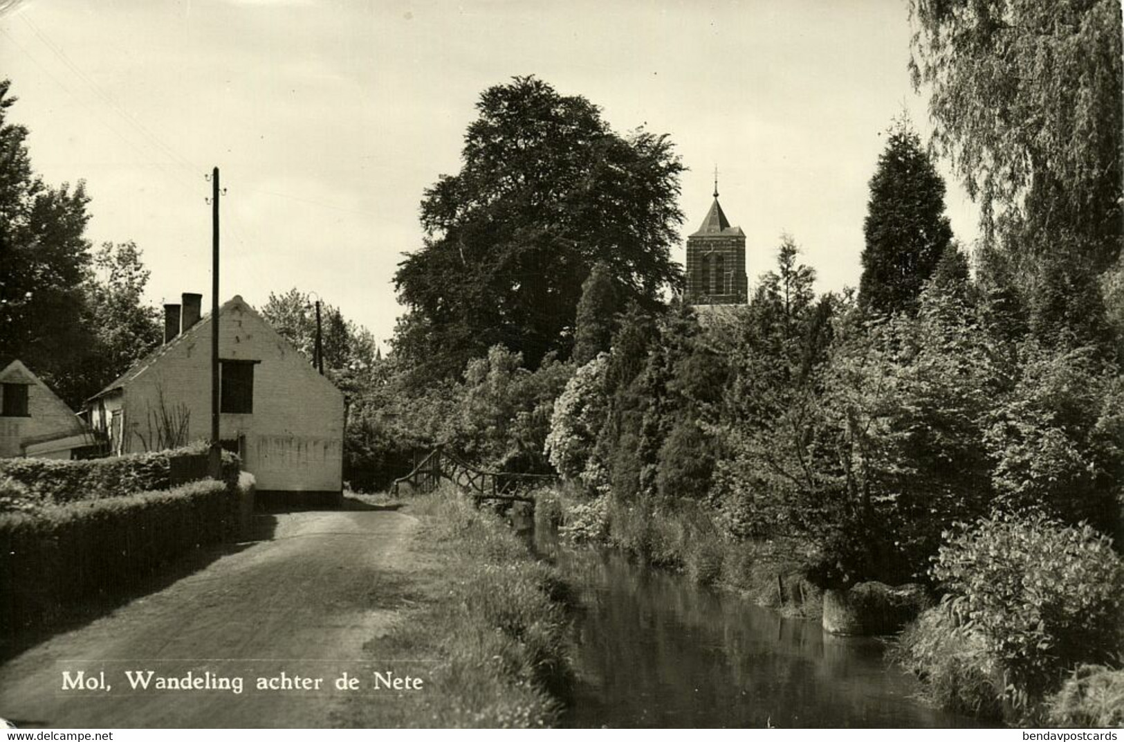 Belgium, MOL, Wandeling Achter De Nete (1958) RPPC Postcard - Mol