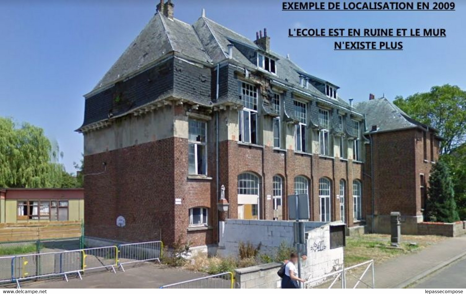 INEDIT GENAPPE - ECOLE SAINT JEAN RÉQUISITIONNEE PAR LES ALLEMANDS - UNE SENTINELLE DE GARDE ET SOLDAT ALLEMAND MAI 1940 - Genappe