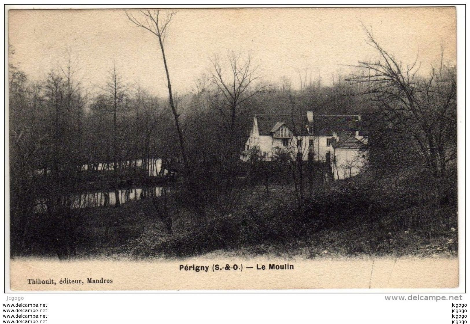 PERIGNY.  Le Moulin    Carte écrite En 1907    2 Scans  TBE - Perigny