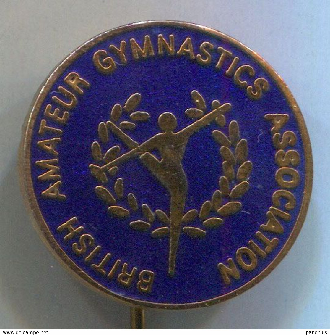 Gymnastic Gymnastik - Great Britain Federation, Enamel, Vintage Pin, Badge, Abzeichen - Gymnastique