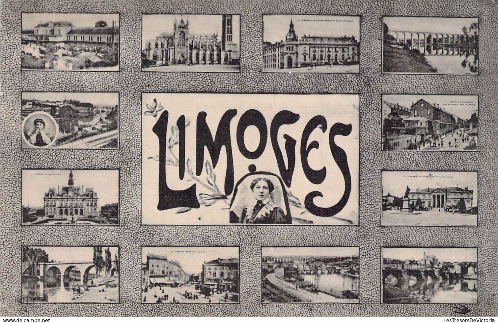 CPA SOUVENIRS DE - LIMOGES 1906 - Greetings From...