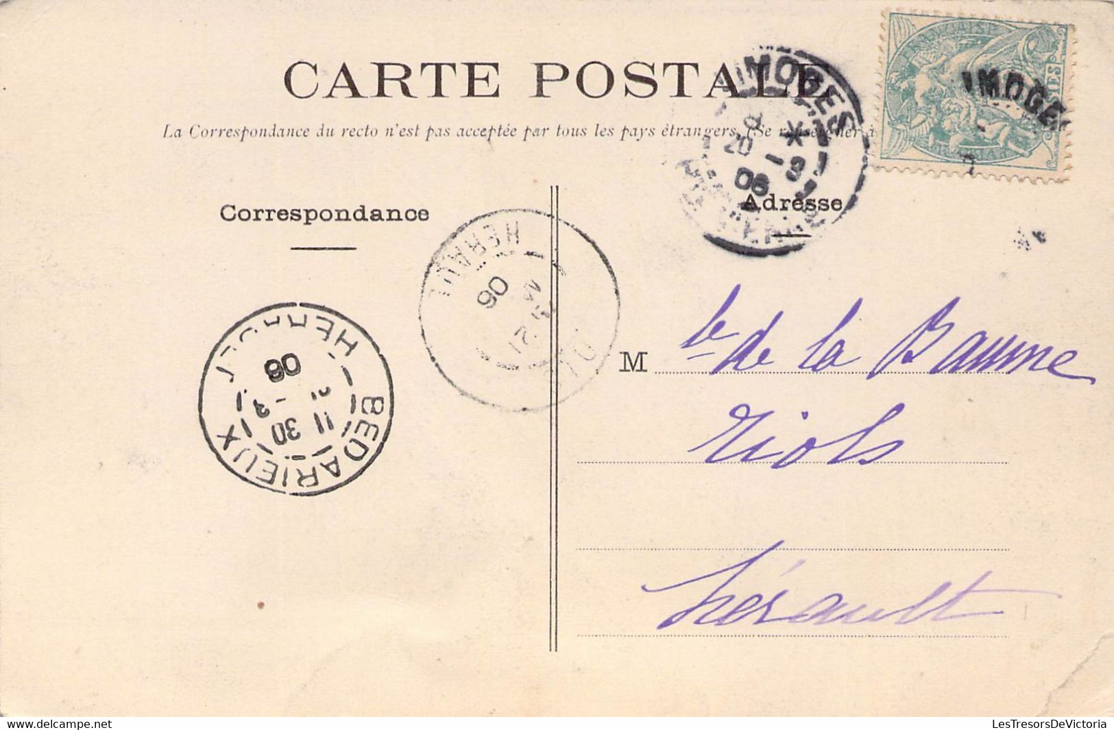 CPA SOUVENIRS DE - LIMOGES 1906 - Souvenir De...