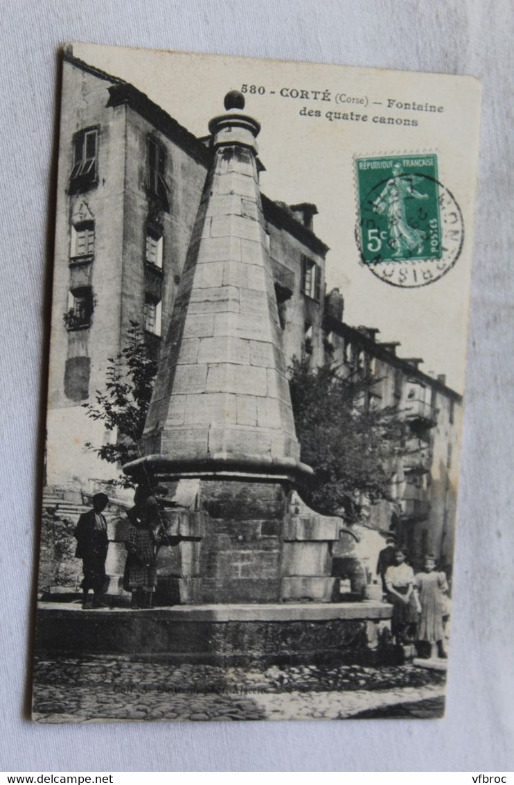 Corté, Fontaine Des Quatre Canons, Corse 20 - Corte