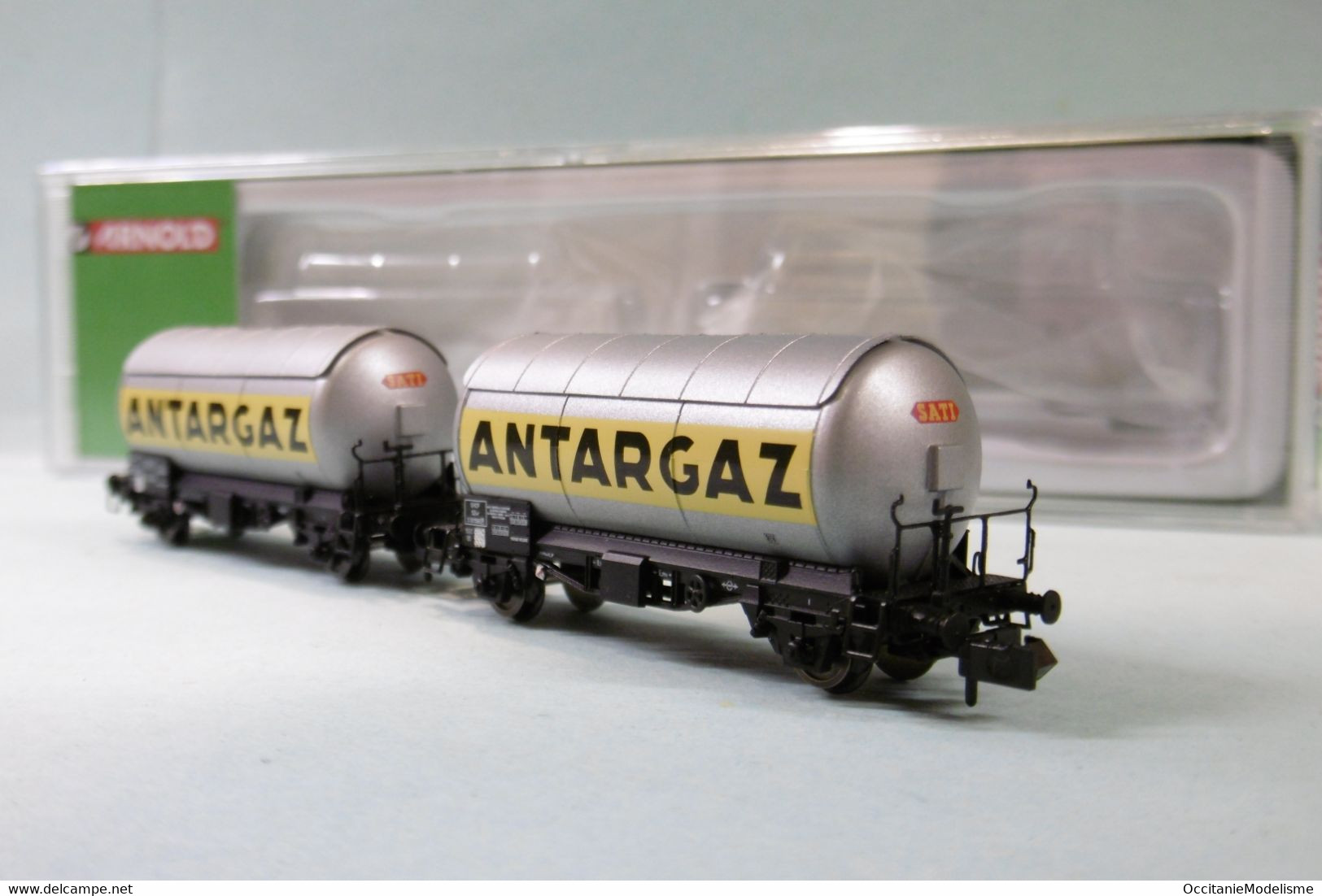 Arnold - 2 WAGONS CITERNES à Gaz Antargaz SNCF ép. III Réf. HN6478 Neuf NBO N 1/160 - Coches De Mercancía