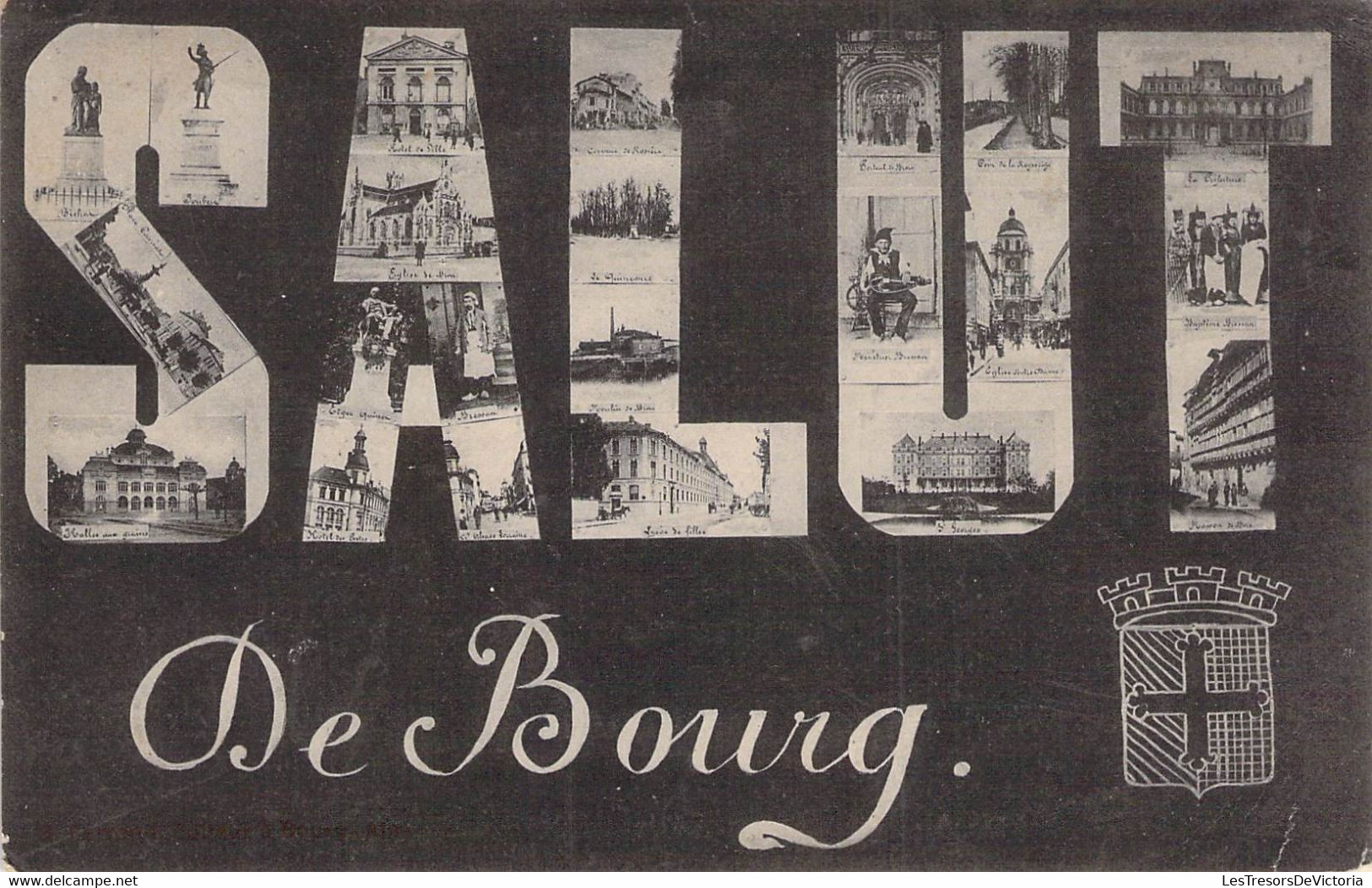 CPA SOUVENIR DE - BOURG En Bresse - Saluti Da.../ Gruss Aus...