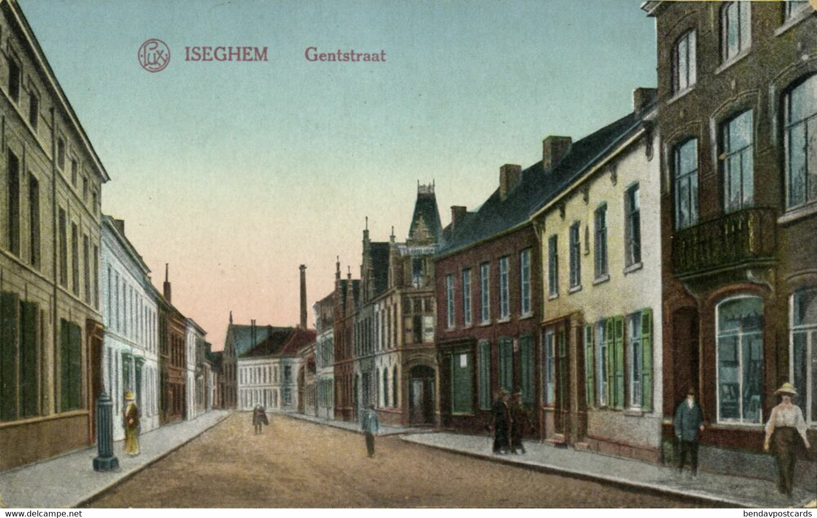 Belgium, IZEGEM ISEGHEM, Gentstraat, Street Scene (1910s) Postcard - Izegem